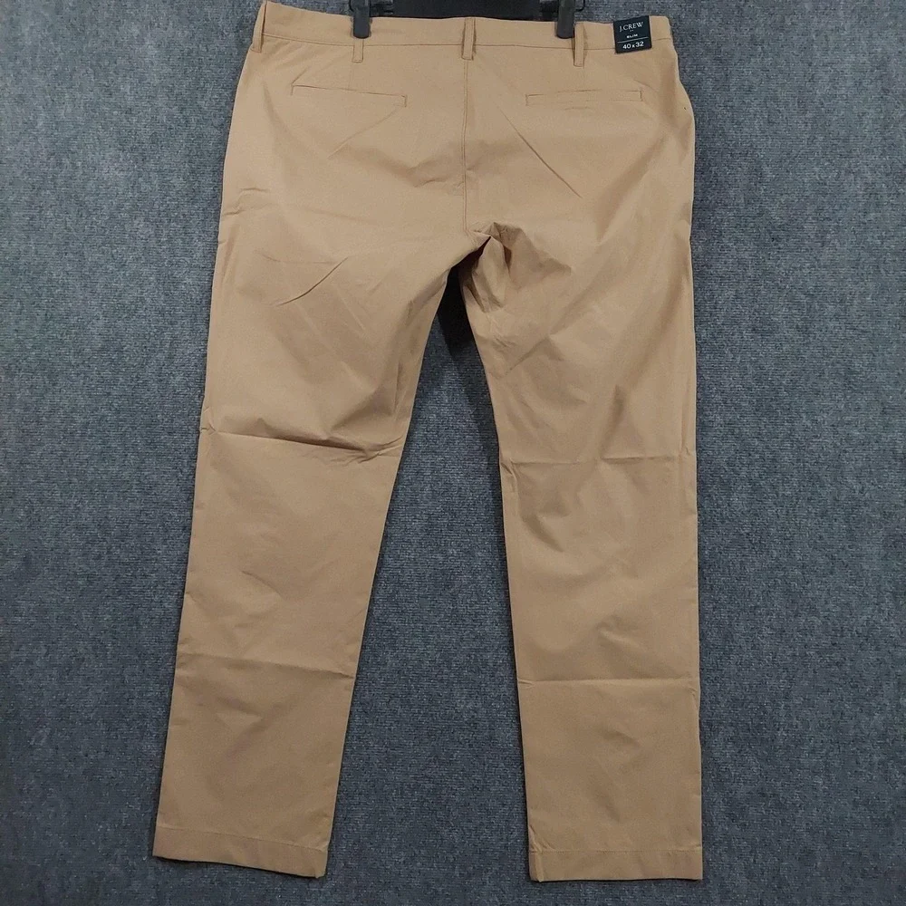 NEW J.Crew Pants Mens 40x32 Beige Flex Slim Chino Stretch Casual Business